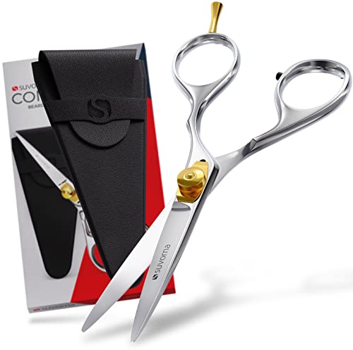 Suvorna-Beard-Mustache-Scissors-for-Men-5-Grooming-Scissors-for-Trimming-Cutting-and-Shaping-Facial-Hair-Japanese-Steel-Hair-Cutting-Scissors-for-Barbers-Professionals-Home-Use-0
