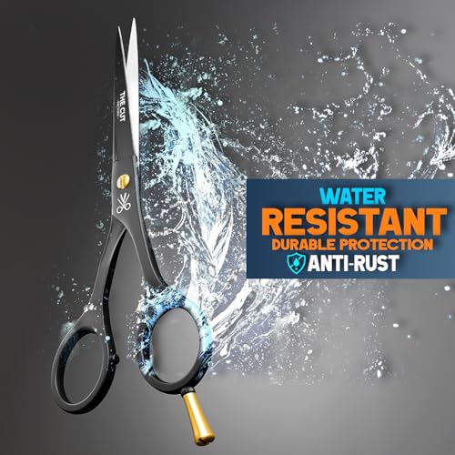 The-Cut-Factory-65-Matte-Black-Luxury-Hair-Scissors--Ultra-Sharp-High-Carbon-Steel-Barber-Shears-for-Men-Women-Kids--Gift-Boxed-with-Leather-Pouch--Precision-Cutting-for-Salon-Home-0-3