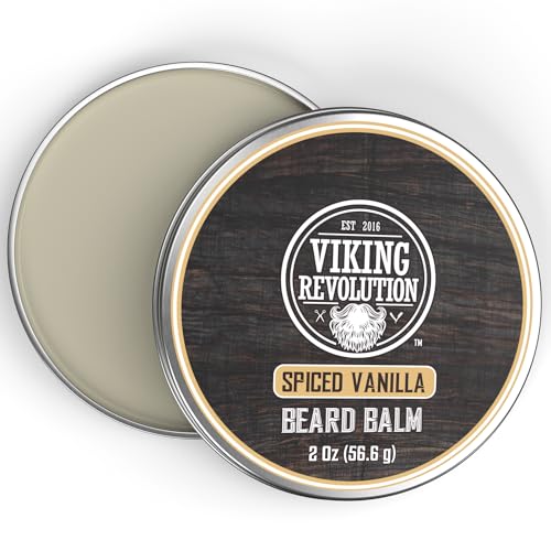 Viking-Revolution-Spiced-Vanilla-Beard-Balm-Beard-Butter-with-Argan-Oil-Beard-Softener-for-Men-with-Jojoba-Oil-Beard-Moisturizer-for-Men-with-Beeswax-Beard-Wax-for-Men-2oz-1-Pack-0-0
