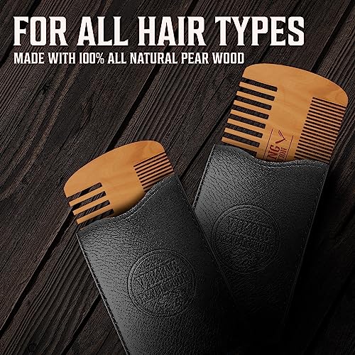 Viking-Revolution-Wooden-Beard-Comb-Case-Dual-Action-Fine-Coarse-Teeth-Perfect-for-use-with-Balms-and-Oils-Top-Pocket-Comb-for-Beards-Mustaches-2-Pack-0-0