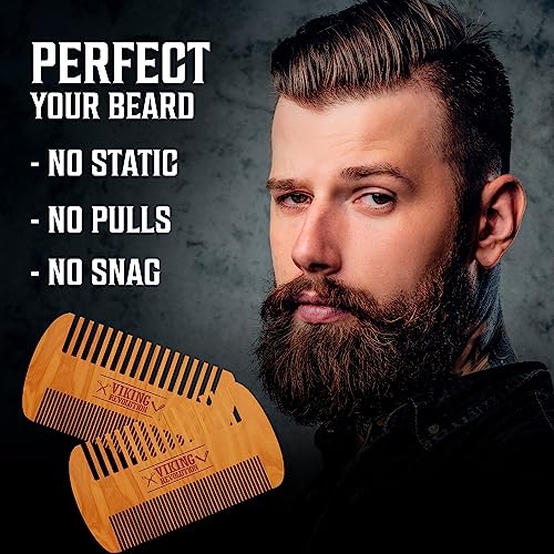 Viking-Revolution-Wooden-Beard-Comb-Case-Dual-Action-Fine-Coarse-Teeth-Perfect-for-use-with-Balms-and-Oils-Top-Pocket-Comb-for-Beards-Mustaches-2-Pack-0-3